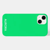 Aurora groene kleurnaam Case-Mate iPhone case (Achterkant (horizontaal))