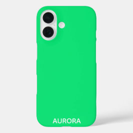 Aurora groene kleurnaam iPhone 16 hoesje