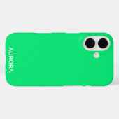 Aurora groene kleurnaam Case-Mate iPhone case (Achterkant (horizontaal))
