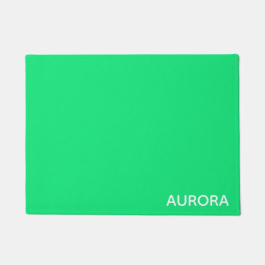 Aurora groene kleurnaam deurmat (Voorkant)