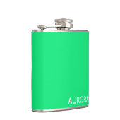 Aurora groene kleurnaam heupfles (Rechts)