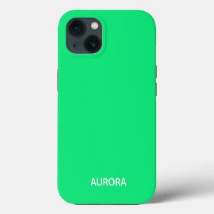Aurora groene kleurnaam Hoesje-Mate iPhone case 13 Hoesje