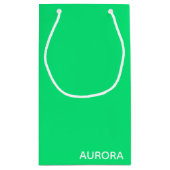 Aurora groene kleurnaam klein cadeauzakje (Achterkant)