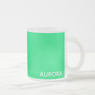 Aurora groene kleurnaam matglas koffiemok