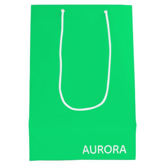 Aurora groene kleurnaam medium cadeauzakje (Achterkant)