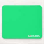 Aurora groene kleurnaam muismat<br><div class="desc">Aurora groene kleurnaam</div>