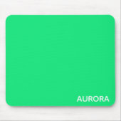 Aurora groene kleurnaam muismat (Voorkant)