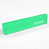 Aurora groene kleurnaam naambordje