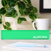 Aurora groene kleurnaam naambordje