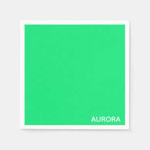 Aurora groene kleurnaam servet
