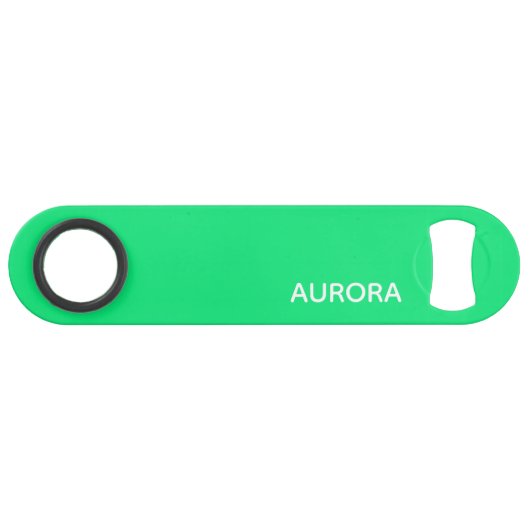 Aurora groene kleurnaam speed flessenopener (Voorkant (Horizontaal))