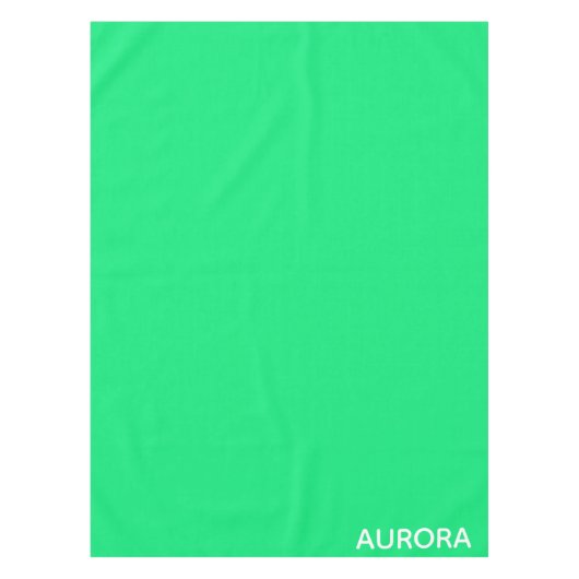 Aurora groene kleurnaam tafelkleed (Voorkant)