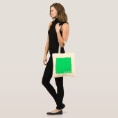 Aurora groene kleurnaam tote bag (Voorkant (model))
