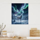 Aurora Herten Noorderlicht Poster (Keuken)