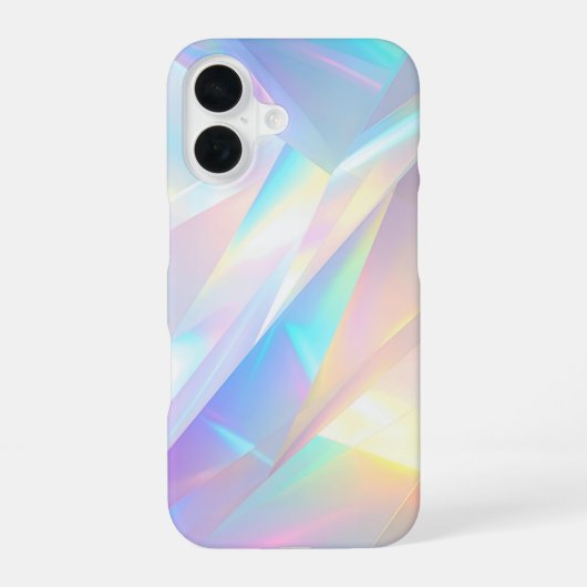 Aurora Holographic Crystal iPhone 16 Hoesje (Achterkant)
