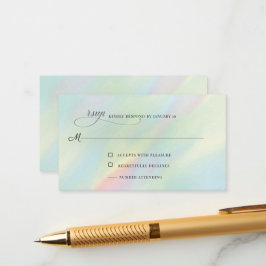 Aurora Holographic RSVP Enclosure Kaart