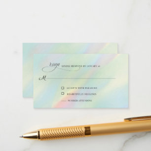 Aurora Holographic RSVP Enclosure Kaart