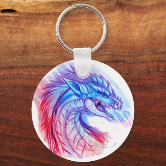 Aurora Ice dragon Sleutelhanger (Voorkant)