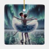 Aurora IJsballet Keramisch Ornament (Achterkant)
