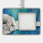 Aurora IJsbeer Ingelijst Ornament (Voorkant)