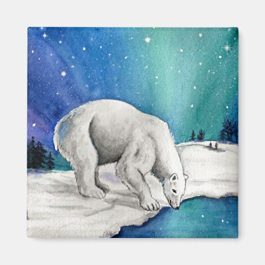 Aurora Ijsbeer Magneet (Voorkant)