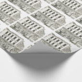 Aurora Illinois Aurora Beacon News 1871 Stone Lith Cadeaupapier (Hoek)