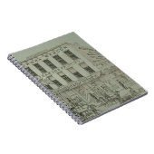 Aurora Illinois Aurora Beacon News 1871 Stone Lith Notitieboek (Rechterzijde)