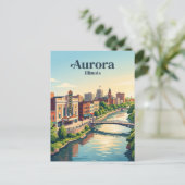 Aurora, Illinois Briefkaart (Staand voorkant)