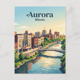Aurora, Illinois Briefkaart