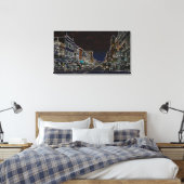 Aurora Illinois South Broadway Neon Art 1920 Canvas Afdruk (Insitu (Slaapkamer))
