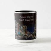 Aurora Illinois South Broadway Neon Art 1920 Mok (Midden)