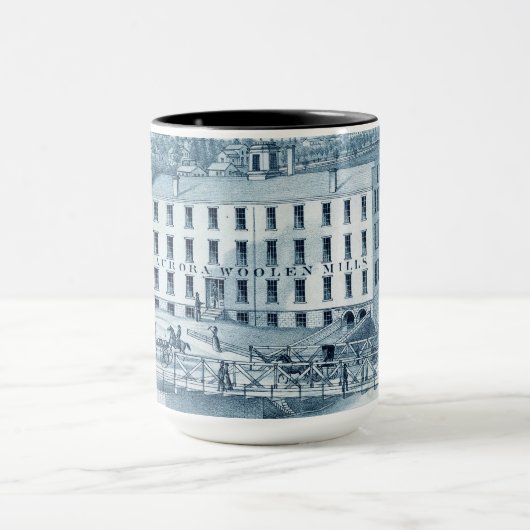 Aurora Illinois Woolen Mills 1871 Mok (Midden)