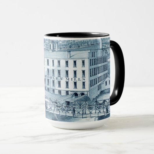 Aurora Illinois Woolen Mills 1871 Mok (Voorkant rechts)