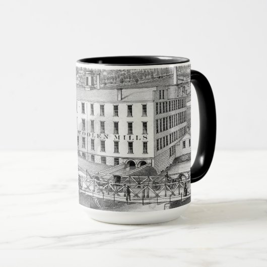 Aurora Illinois Woolen Mills 1871 Mok (Voorkant rechts)
