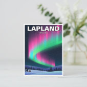 Aurora in Lapland Finland Reizen Briefkaart (Staand voorkant)