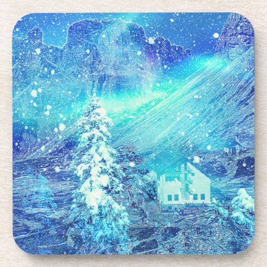 Aurora in Valleys Bier Onderzetter (Voorkant)