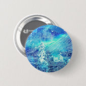 Aurora in Valleys Ronde Button 5,7 Cm (Voorkant /achterkant)