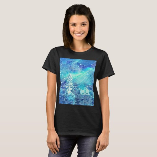 Aurora in Valleys T-shirt (Voorkant volledig)