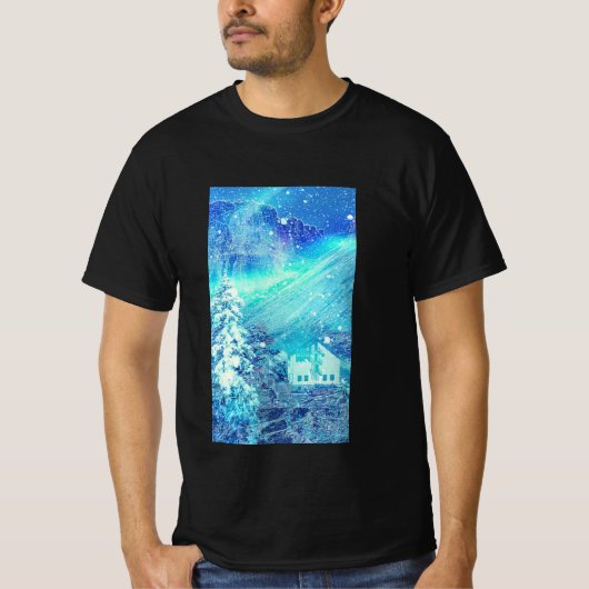 Aurora in Valleys T-shirt (Voorkant)