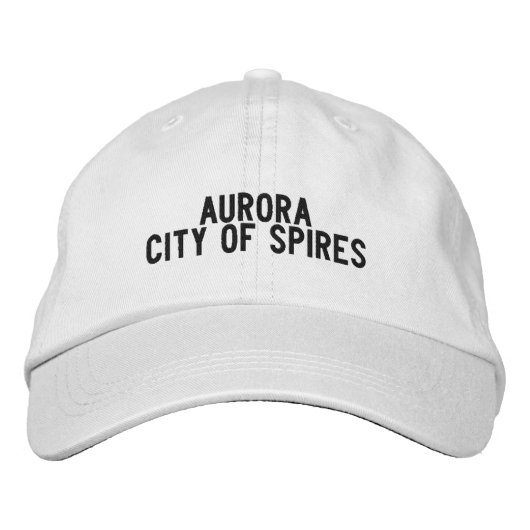 AURORA Indiana Hoed Geborduurde Pet (Voorkant)
