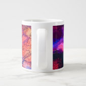 Aurora-Inspired Luxury Art Grote Koffiekop (Achterkant)
