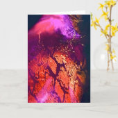 Aurora-Inspired Luxury Art Kaart (Gele Bloem)