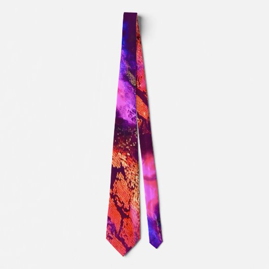 Aurora-Inspired Luxury Art Stropdas (Voorkant)