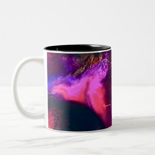 Aurora-Inspired Luxury Art Tweekleurige Koffiemok (Links)