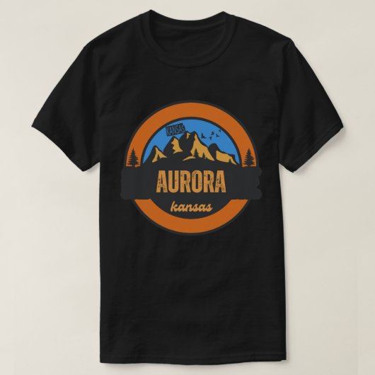 Aurora, Kansas T-shirt (Design voorkant)
