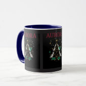 AURORA – Kerst Vector Mok voor Winter Vakanties (Voorkant links)