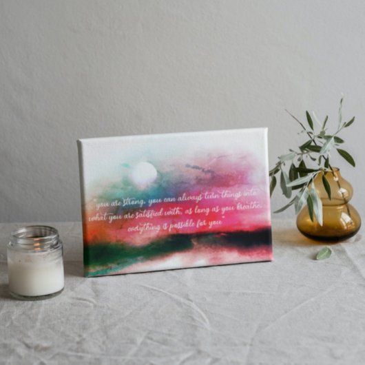 Aurora Landscape Inspirerend Typografie Quote Poster