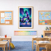 Aurora Letter A Poster | Print van het Noorderlich