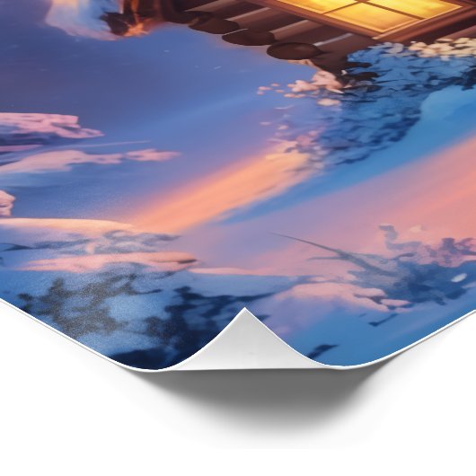 Aurora Letter C Poster | Northern Lights Art Print (Hoek)