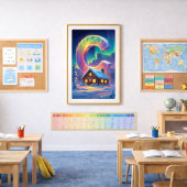 Aurora Letter C Poster | Poster met Noorderlicht K